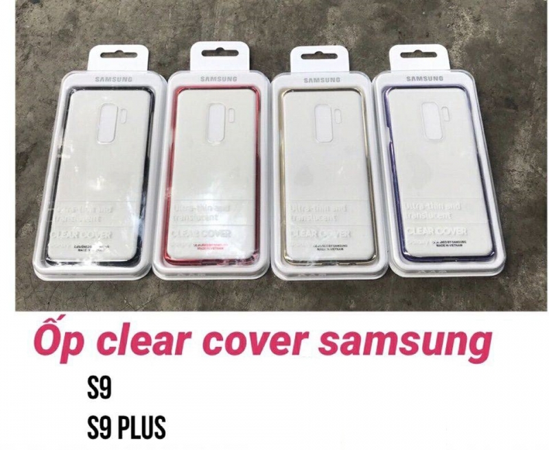 Ốp Lưng Samsung Galaxy S9 Dạng Clear Cover Samsung được làm từ nhựa PU Cao Cấp mỏng gọn viền màu lưng trong vô cùng sang trọng và thanh lịch.